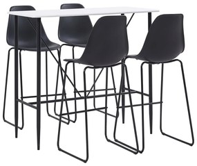 Set Da Bar 5 Pz İn Plastica Nero /