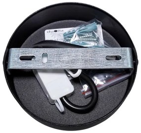 Duolla - Plafoniera DUO 1xE27/40W/230V diametro 40 cm nero/oro