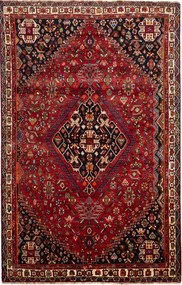Shiraz Tappeto 180 x 280 Rosso (Iran) Annodato A Mano