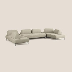 Newton divano panoramico modulare con schienali movibili T07 beige