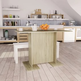 Tavolo Da Pranzo Rovere Sonoma 110x60x75cm İn Legno Multistrato /