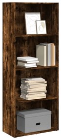 Libreria Rovere Fumo 60x30x152 Cm İn Legno Multistrato /