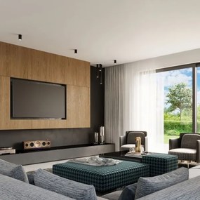 Sollux SL.1002 - Faretto LAGOS 1xGU10/10W/230V 40 cm nero