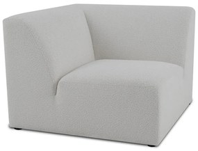 Modulo divano bianco in tessuto bouclé (variabile) Roxy - Scandic