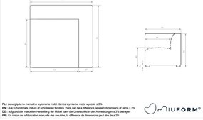 Divano componibile bianco (con composizione variabile) Flex Felix – Miuform