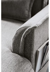 Divano letto angolare grigio (angolo sinistro/"U") Charming Charlie - Miuform