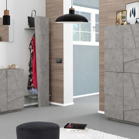 Mobile ingresso PING L 50 x H 200 x P 30 cm grigio ardesia