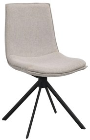 Sedie da pranzo girevoli beige in set di 2 Lowell - Rowico