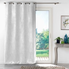 Tenda oscurante in velluto bianco 135x280 cm Melodie - douceur d'intérieur