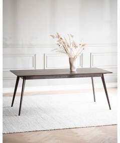 Tavolo da pranzo pieghevole in rovere marrone scuro 90x190 cm Yumi - Rowico