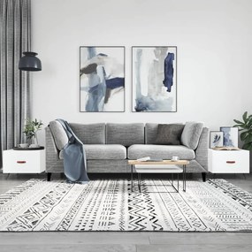 Tavolini Da Salotto 2 Pz Bianchi 50x50x40 Cm Legno Multistrato /