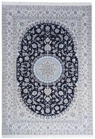 Nain Tappeto 300x210 Blu (Iran) Annodato A Mano