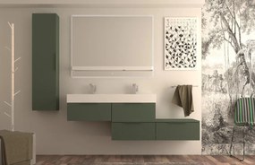 Mensola in acciaio per specchio Modula L 121 x P 10 x H 5 cm
