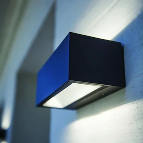 Applique LED moderno da esterno Gemini grigio IP54, luce bianco naturale 3300 lumen, LUTEC