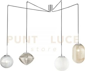 Lampadario a sospensione greenwich forme geometriche multicolor 4 l...