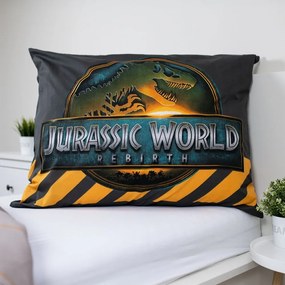 Set copripiumino e federa da bambini in cotone per letto singolo 140x200 cm Jurassic World "T-Rex" – Jerry Fabrics