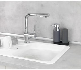 WENKO 54735100 - Stazione di lavaggio EASY SQUEEZ-E 15x18 cm grigio/grigio