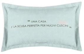 Cuscino divano 30x50 cm scritta verde