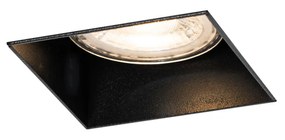 Set di 6 faretti incasso neri GU10 50mm senza cornice - Oneon