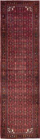 Hamedan Tappeto 400x110 Rosso (Iran) Annodato A Mano