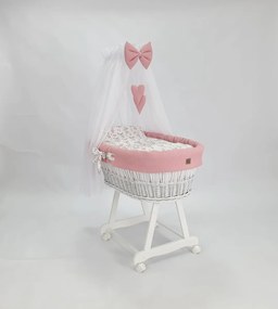 Culla in vimini con accessori per neonati - Coniglietto
