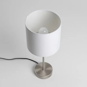 Lampada da tavolo LED 1xE14/5W/230V bianco/cromo satinato