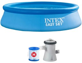 Intex - 28122 Piscina Easy Set Rotonda con Pompa Quick Up per Bambini 305x76 cm