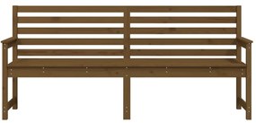 Panca da giardino miele 203,5x48x91,5 cm legno massello di pino