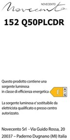 Plafoniera moderno LED Keplero, bianco 51x cm, luce CCT dimmerabile NOVECENTO