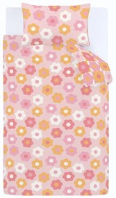Biancheria da letto singola per bambini 135x200 cm Retro Daisy - Catherine Lansfield