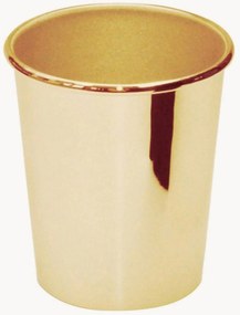 Bicchiere per spazzolini da denti placcato in oro Alex