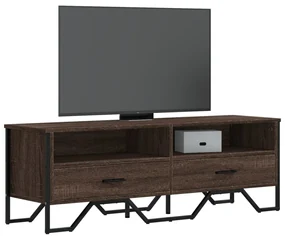 Mobile Porta Tv Rovere Marrone 122x34x41cm İn Legno Multistrato /