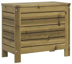Poggiapiedi da giardino 62x31,5x52 cm legno impregnato di pino