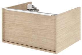 Mobile da bagno sotto lavabo SENSEA Neo marrone satinato L 60 x H 32 x P 48 cm 1 cassetto, lavabo non incluso