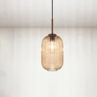 Lampadario Vintage Plisse' Oro 1 Luce E27