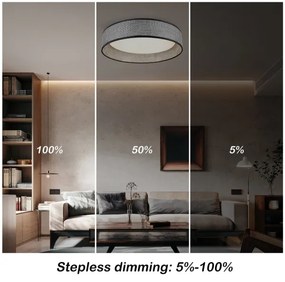 Immax NEO 07287L - Plafoniera LED+CCT dimmerabile LONA 36W/230V Ø 45,5 cm + telecomando