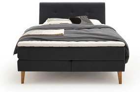 Letto boxspring antracite 180x200 cm Stockholm - Meise Möbel