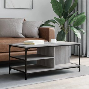 Tavolino Da Salotto Grigio Sonoma 100x50x45cm Legno Multistrato /