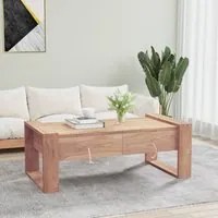 Tavolino da Caff 110x60x40 cm in Legno Massello di Teak cod mxl 24378