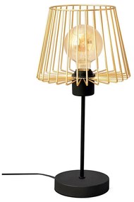 Lampada da tavolo TORRI 1xE27/15W/230V oro/nero