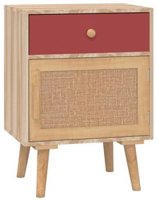 Comodini 2 pz 40x30x55 cm in Legno Multistrato