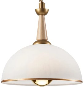 Lampadario a scomparsa CHIARA 1xE27/60W/230V beige/faggio