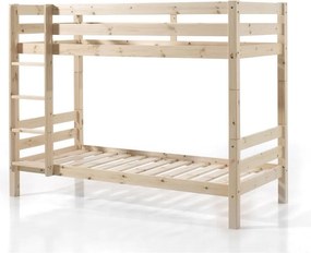 Letto a castello per bambini 90x200 cm in colore naturale Pino - Vipack