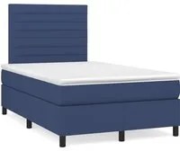 Letto a Molle con Materasso e LED Blu 120x190 cm in Tessuto 3270210