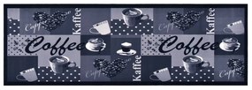 Tappetino Da Cucina Lavabile Caffè Blu 45x150 Cm /
