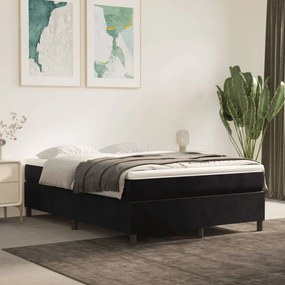 Giroletto Senza Materasso Nero 140x200 Cm İn Velluto /