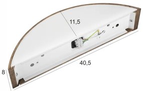 Brilagi - Lampada da parete LED CARVALHO 1xE27/60W/230V rovere noce