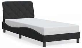 Giroletto Con Luci Led Nero 90x200 Cm İn Velluto /