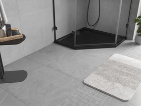 Mexen Flow piatto doccia pentagonale slim 80 x 80 cm, nero opaco - 46P708080