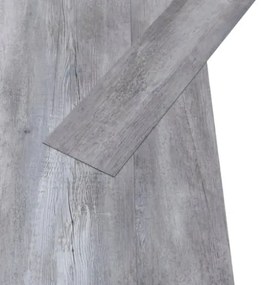 Listoni Pavimento in PVC 5,02 m² 2 mm Autoadesivi Legno Grigio